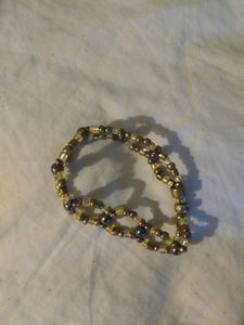 Gold beaded "chain-link" bracelet