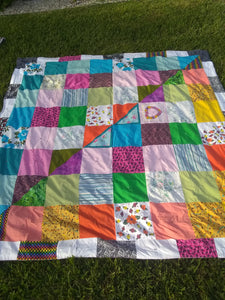 "Off- center" modern quilt