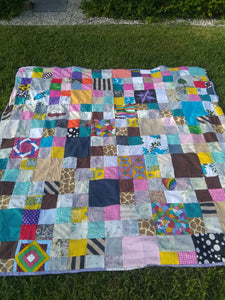 10" square modern quilt